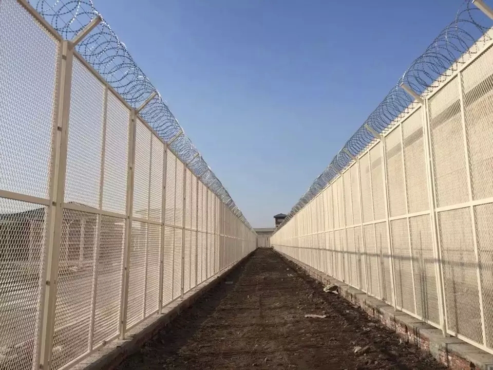 Razor Wire On Fence