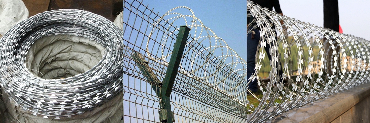 barbed wire,barbed wire fence,razor wire, razor wire fence, barbed razor wire mesh